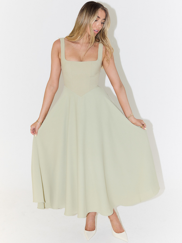 Séraphie – Square Neck Midi Dress