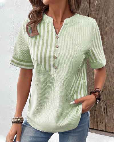 CARA™ | Elegant Striped Top