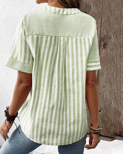 CARA™ | Elegant Striped Top