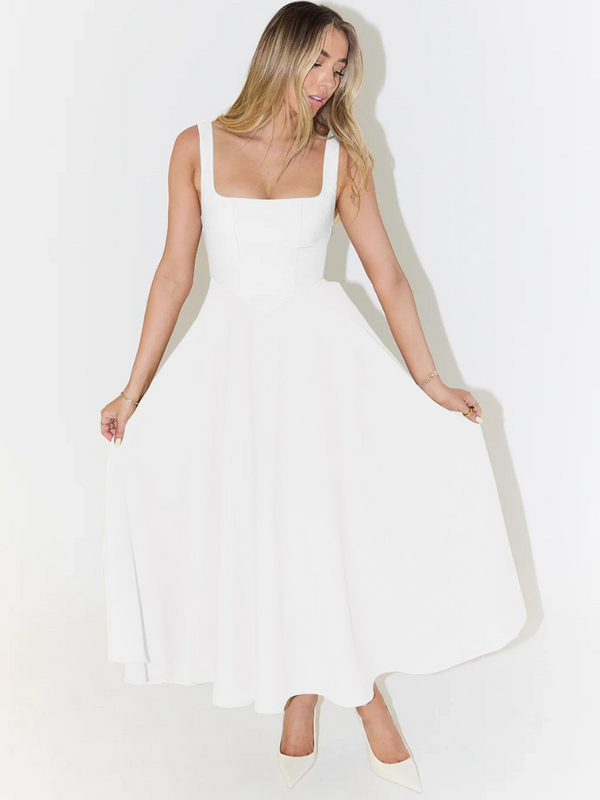 Séraphie – Square Neck Midi Dress