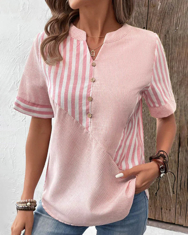 CARA™ | Elegant Striped Top