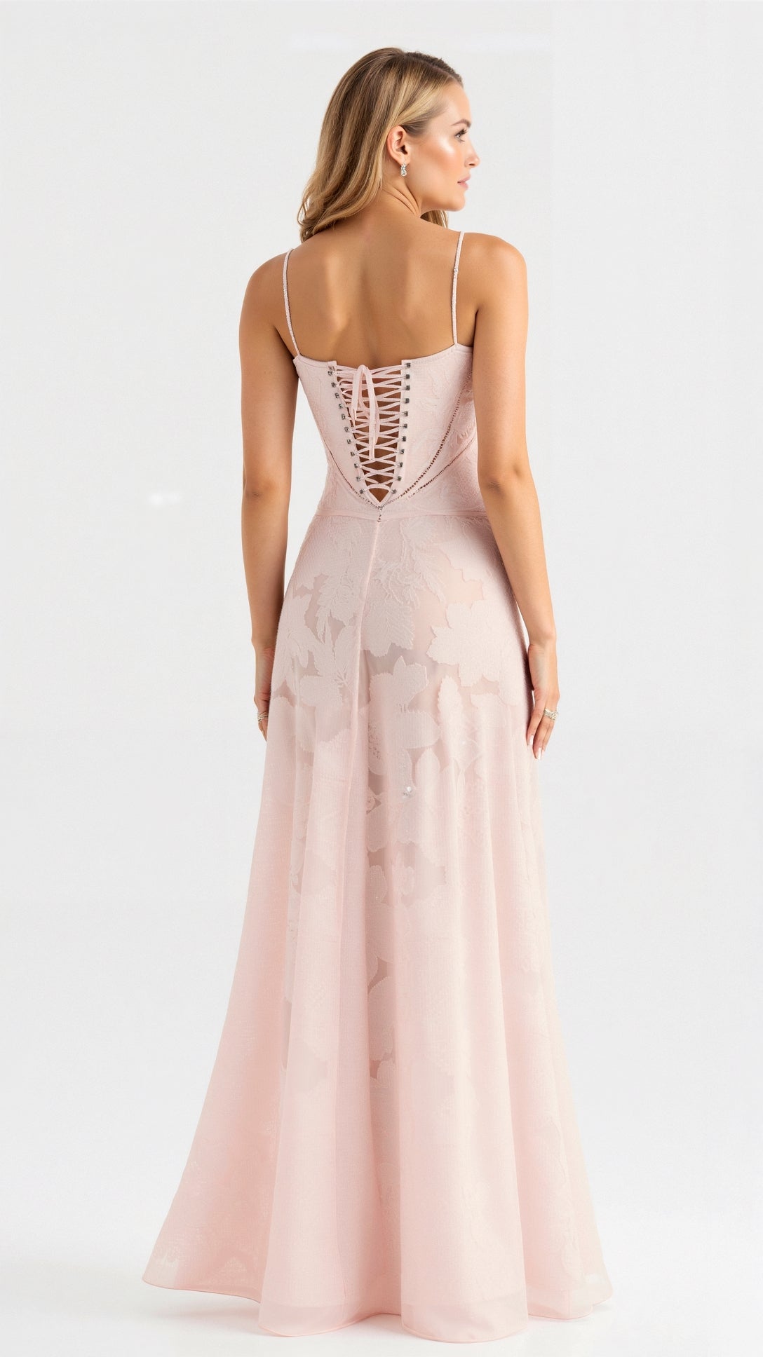 Amelisse – Elegant Dress With Back Lace-Up