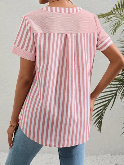 CARA™ | Elegant Striped Top