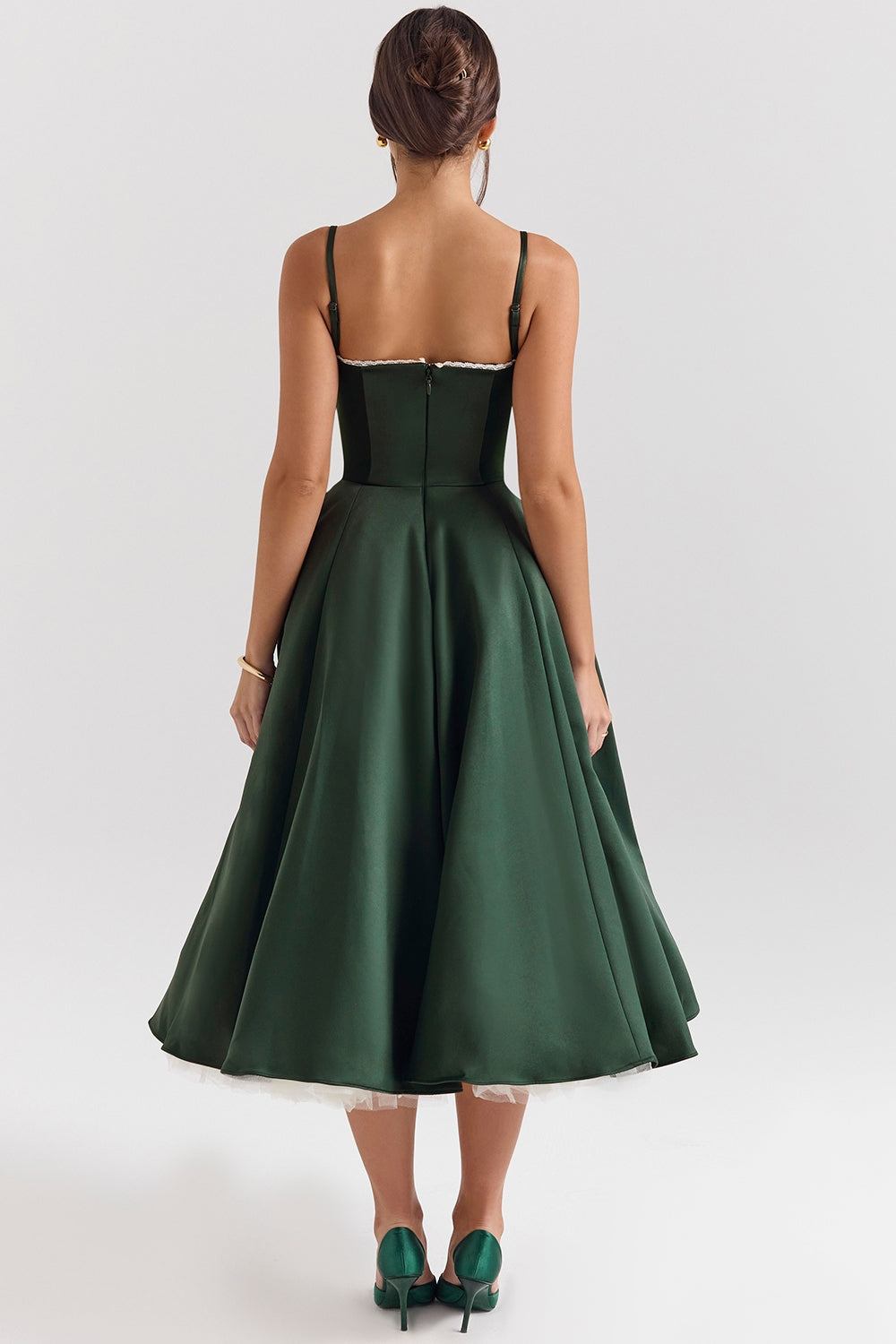 Éliane – Duchess Satin Midi Gown