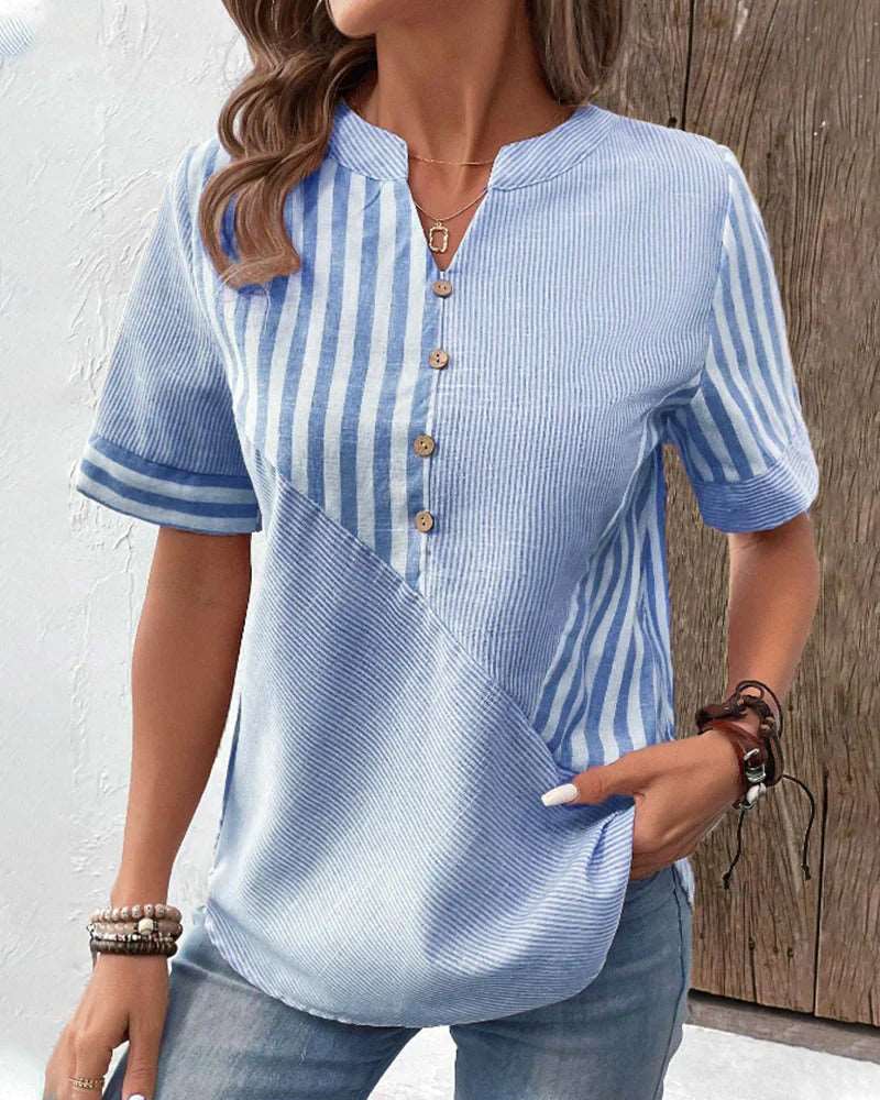 CARA™ - Elegant Striped Top